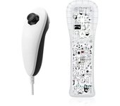 1 juego de mandos con controladores nunchuck Para mandos de juegos Wii Para juegos gamepads inalámbricos con Motion Plus