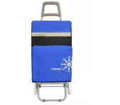 Carro Carrito de Compra Plegable Ligero Bolsa Termo 90x30x39cm , Resistente, Plegable, con 2 Ruedas Resistentes, para la Compra de Alimentos, Capacidad de Carga 48 Litros