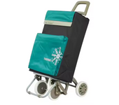 Multi Carro Carrito de Compra Plegable Ligero Bolsa Termo 90x30x39cm 4 Ruedas Resistentes 40 Litros