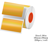 KAYSION Golden Holographic Label Laser Gold Gradient Thanks Card Sticker for LOGO Barcode Print for SK20/SK35/SK45
