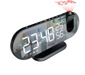 Hot LED Digital Alarm Clock Table Watch Electronic Desktop Clocks USB Wake Up FM Radio Time Projector Snooze Function Alarm