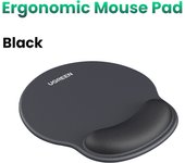 UGREEN Memory Foam Mouse Pad Wrist Support Ergonomic Mousepad Non-Slip Memory Foam for Office Home Computer PC Desk Fabric Mousepad