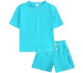 Traje para niños Niños y niñas versión coreana traje deportivo de verano 2025 nuevo verano ropa pequeña y mediana