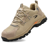 Zapatos de seguridad a prueba de perforaciones para hombre, zapatillas de trabajo de verano, zapatos de seguridad ligeros con punta de acero