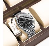 Reloj de hombre multifunción reloj de cuarzo luminoso