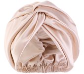 Satin Bonnet Silk Bonnet Sleep Cap for Women Hair Care Adjustable Knotted Turban Hat for Curly Natural Hair