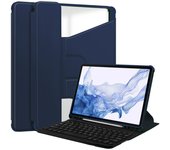 Keyboard Case For Samsung Galaxy Tab S9 Plus Case 360 Rotation S Pen Holder Cover for Galaxy Tab S9 Plus 12.4 inch SM-X810