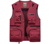 Chaleco Hombre para Verano Ligero Casual al Aire Libre Transpirable Malla Pesca Chaqueta sin Mangas Secado Rápido Ropa