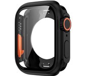 Protector de pantalla para Apple Watch 44mm 45mm 40mm 41mm duro PC delantero trasero parachoques caso para iwatch 9 8 7 6 5 4 Cambio a ultra