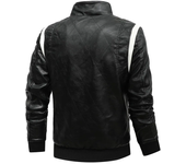 Autumn Winter Bomber Leather Jacket Men Scorpion Embroidery Hooded Jacket PU Leather Motorcycle Mens Ryan Gosling Drive Jacket
