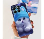 For Honor X8b Honor X7b Case LLY-LX1 CLK-LX1 Soft TPU Slim TPU Jelly Women Fashion Cute Animals Bumper Fundas HonorX7B HonorX8b