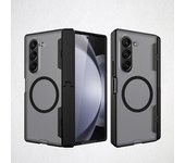 Magsafe Matte Back For Samsung Galaxy Z Fold 6 Case Spring Hinge Invisible Bracket Magnetic Protective Film Cover