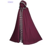 Capa con capucha medieval renacentista de 5 colores, disfraces de Halloween, cosplay, películas y televisión
