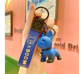 Cartoon resin Puppy Keychain Cute Creative Exquisite Bulldog Key chain Pendant
