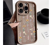 Funda de teléfono de silicona con flores para iPhone 13, iPhone 15 Pro Max 14 12 16 11 XS XR X 7 8 Plus SE 2022