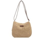 New Handbags Women Straw Woven Bag Shoulder Bags Straw Knitted Purses Handbag Beach Bag