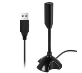 USB Microphone Web Flexible Noise Canceling Mic For PC Computer Laptop Stand