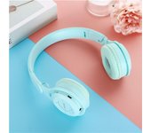 Wireless Macaron Headphones with Mic Stereo Bluetooth Headphone Noise Reduction On Ear Gaming Headset
