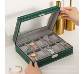 Holder Organizer PU Leather Storage Case Watch Display Jewelry Box For Men Or Women saat kutusu