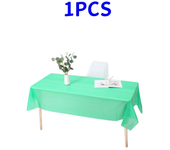 1pc Reusable Tablecloths 137x183cm BPA Free Plastic Dining Table Cover Cloth for Parties Picnic Camping Disposable Tablecloths