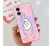 For OPPO A38 4G Case CPH2579 A 38 Shockproof Cover Stylish Flower Love Heart Soft Silicon Funda For OPPO A18 CPH2591 Coque 6.56"