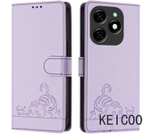 For Tecno Pova Spark 20 Pop 7 20c Go Pro Plus 2024 10pro 4G 5G Fundas Móviles De Piel De Gatito