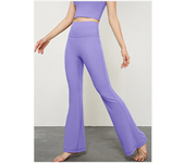Alo yoga flared pants sensación desnuda cintura alta elevación de cadera deporte flared pants desgaste exterior casual slim yoga pants