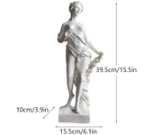 Vilead The Three Fates of Destiny Statue Large Greek Sculpture White Retro Decor Home Wall Shelf Mantel Centerpiece Living Room