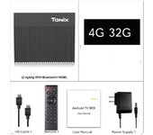 Tanix X4 TV Box Amlogic S905X4 Android 11 2.4G 5G Dual Wifi 100M 4K Set Top Box BT