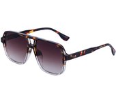 Gafas de sol retro de doble haz Gafas de sol de conducción de montura grande para hombres