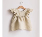 Cotton Linen Baby Dresses Cute Summer Girls Princess Dress Birthday Party Clothing for Girls