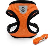 Tank top style dog leash pet chest harness small dog medium-sized dog cat breathable walking leash L