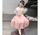 Girls' National 2025 Children's New Ma Mian Yang Set Hanfu Summer Chinese Ancient Style Skirt
