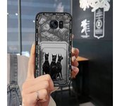 Full wrap Anti-knock Phone Case For Samsung Galaxy S7 Edge/G9350 Card bag Waterproof Soft case Cute Durable protective
