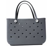 Solid Fashion Hole Durable Waterproof Beach Bag Fashion Rubber Handbag Beach Boat Swimming Sports Shopping Portable Handbag
