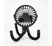 Ventilador de mano para cochecito de bebé, Mini ventilador plegable pequeño sin aspas, recargable por USB, mesa silenciosa