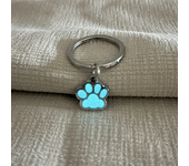 Creative Luminous Dog Cat Paw Keychain Green Blue Glow In Dark Key Ring Holder Bag Charm Accessory For Women