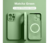 Magnetic Liquid Silicone Phone Case iPhone 15 14 13 12 11 Pro Max Mini X XR XS 8 Plus SE For Magsafe Wireless Charging Cover