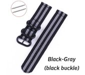 Nylon Band 18mm 20mm 22mm 24mm Repment Watch Strap for Samsung Gear Amazfit MOTO Universal Knit Bracelet with Pins