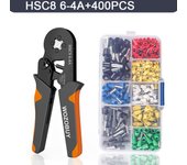 Tube Terminal Crimping Tools Ferrule Crimping Pliers HSC8 6-4 0.25-10mm² 23-7AWG 6-6 0.25-6mm² Electrician Clamp Sets Wire Tips