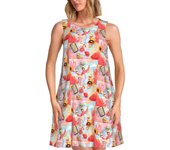 Custom H- Singer S-Styles Face Women's 3D Printed For Vacations Travels Sleeveless Beach Dresses Dress