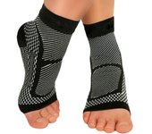 Tobillera Deportiva con Mangas de compresión para fascitis Plantar, calcetines para tendinitis de Aquiles, dolor de talón, veteran LA hinchazón, 1 Par
