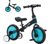 Entrenamiento para niños pequeños, Bicicleta de Equilibrio 4 en 1 para niños con Pedales y Ruedas de Entrenamiento, Triciclo para Andar en Bicicleta para 2-5