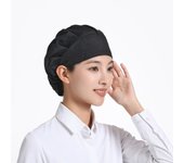 Solid Catering Chef Hat Dustproof Breathable Cafe Bar Baker Hat Adjustable Oil and Soot Resistant Work Hat Kitchen Cooking Tool