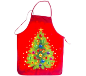 1PC Santa Claus Apron Christmas Tree Dinner Decoration Men and Women Home Kitchen Cooking Baking Oil-proof Apron