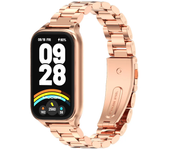 Mi Band 9 Active Strap Bracelet Metal Stainless Steel Replacement Wrist Band For Mi Smart Band 9 Active Watchband