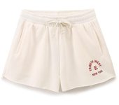 OUWU- Conjuntos cortos de felpa para mujer High Street, conjunto cómodo de 2 piezas, Tops de manga corta con cuello redondo, pantalones cortos con cintura elástica de tiro medio a juego