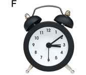 Reloj despertador con doble campana, marco de Metal, alarma fuerte, funciona con batería, despertador de mesa de escritorio para dormitorio y decoración del hogar
