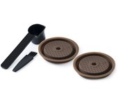 2PCS Reusable Cap for Nespresso Vertuo and VertuoLine Capsules Refillable and Compatible Silicone
