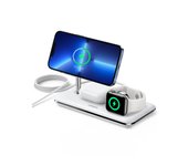 UGREEN 3-in-1 Wireless Charger 25W Max with MPP Module & Apple Watch Charger, Qi2 Certified & MFi Certified for iPhone 16/15 Series, Galaxy S25/S24, AirPods Pro (Foldable Design)